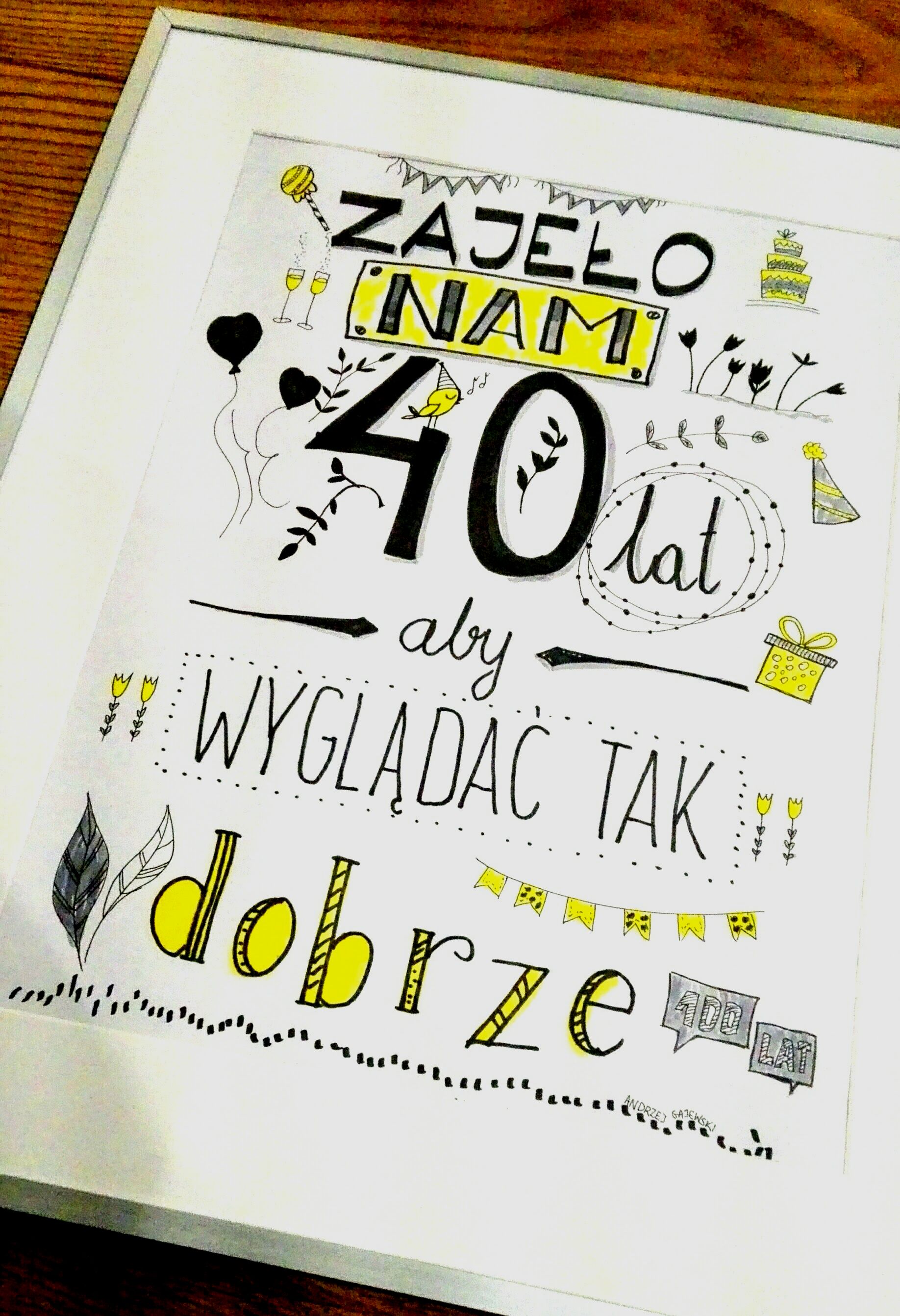 Życzenia urodzinowe cz. II sketchnoting