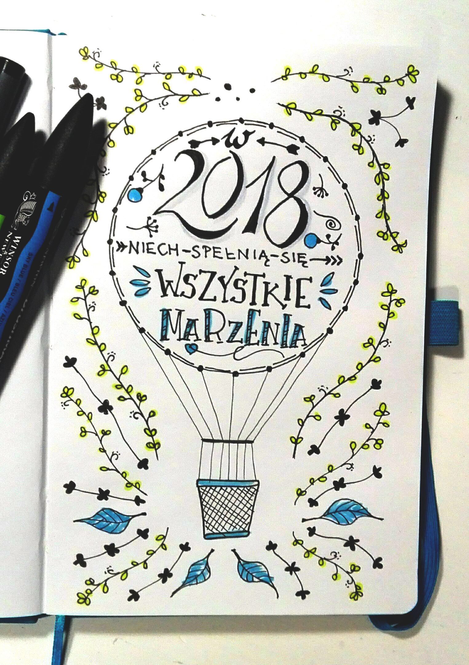 Życzenia Noworoczne - sketchnoting